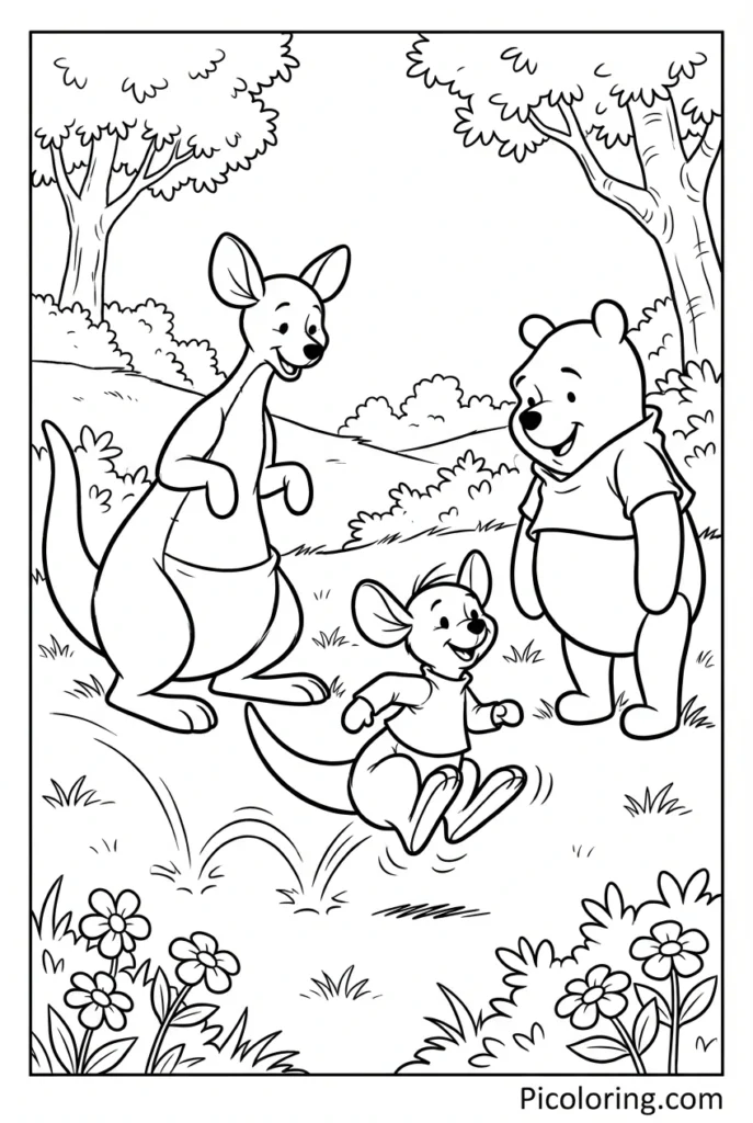 Little Roo practicing small bounces