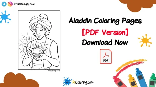 Printable Aladdin Coloring Pages