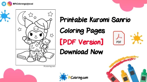Printable Kuromi Coloring Pages