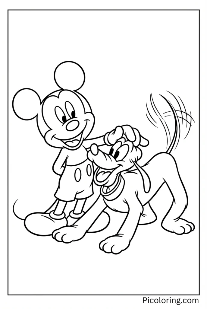 Pluto jumping with joy and ears flopping