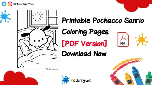 Printable Pochacco Sanrio Coloring Pages