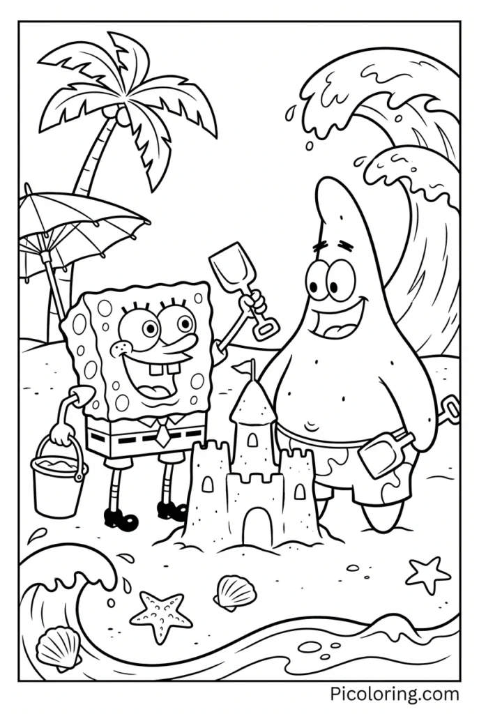 The two friends enjoying a fun beach day together