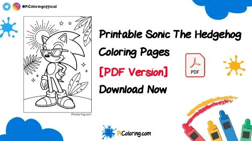 Printable Sonic The Hedgehog Coloring Pages