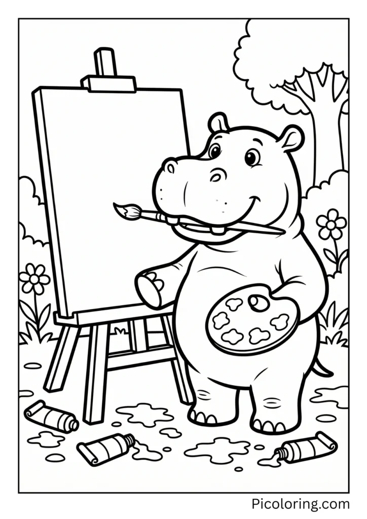 A hippo wearing a cape and superhero costume