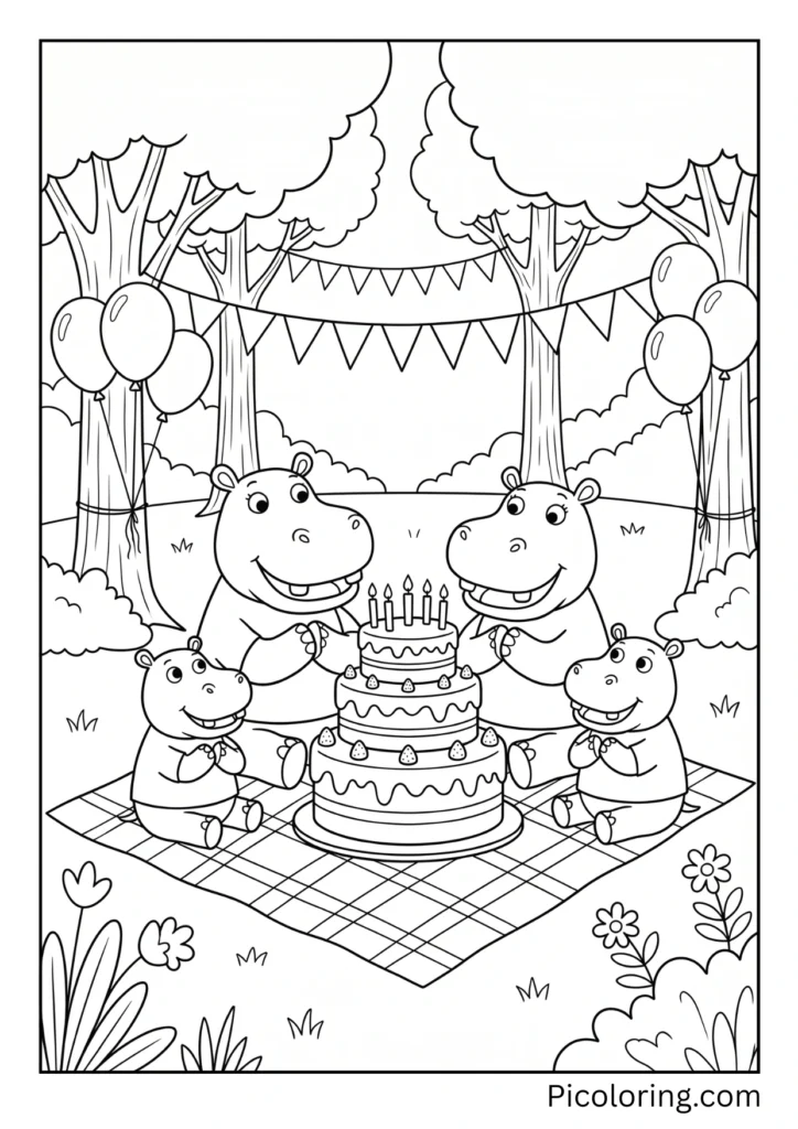 Family gathered for a special celebration