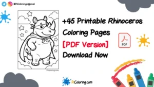 High Printable Rhinoceros Coloring Pages Kid Friendly
