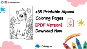 Simple Alpaca Coloring Pages Great for Young Children