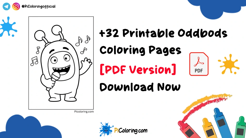Oddbods Coloring Pages Thumbnaill 1024x576