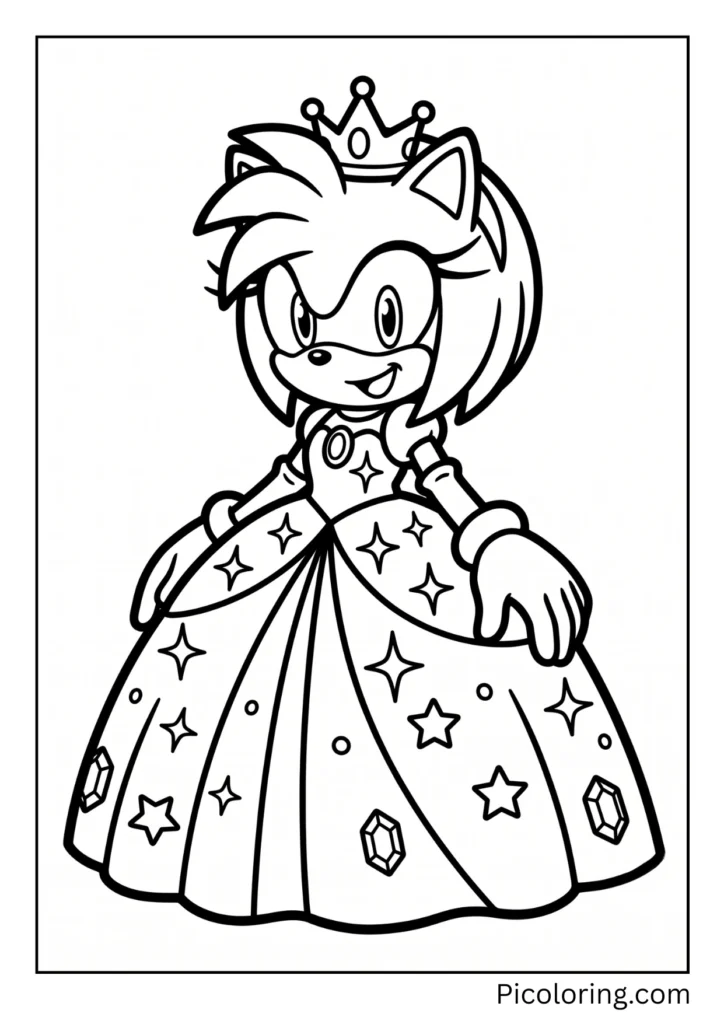 Amy Rose Wearing a Crown A royal look fit for a princess