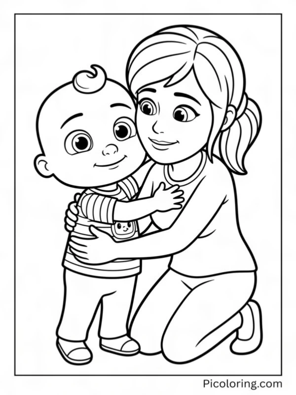 JJ hugging Mom