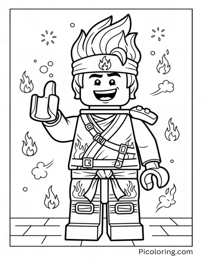 Kai giving a thumbs up with a big goofy grin
